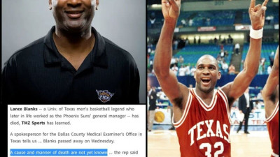 텍사스 - NBA 농구의 전설 56세의 Lance Blanks 돌연사