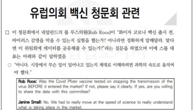 최춘식 “화이자, 코로나 백신 출시 전 감염예방 테스트 완료 안 해”