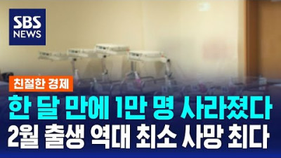 2월 출생 역대 최소·사망 최다 / SBS